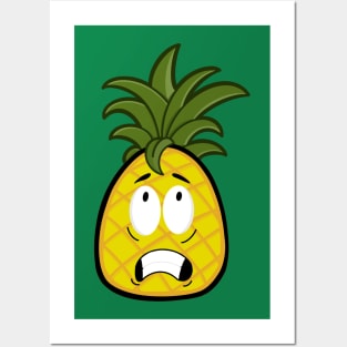 Scared pineapple Posters and Art